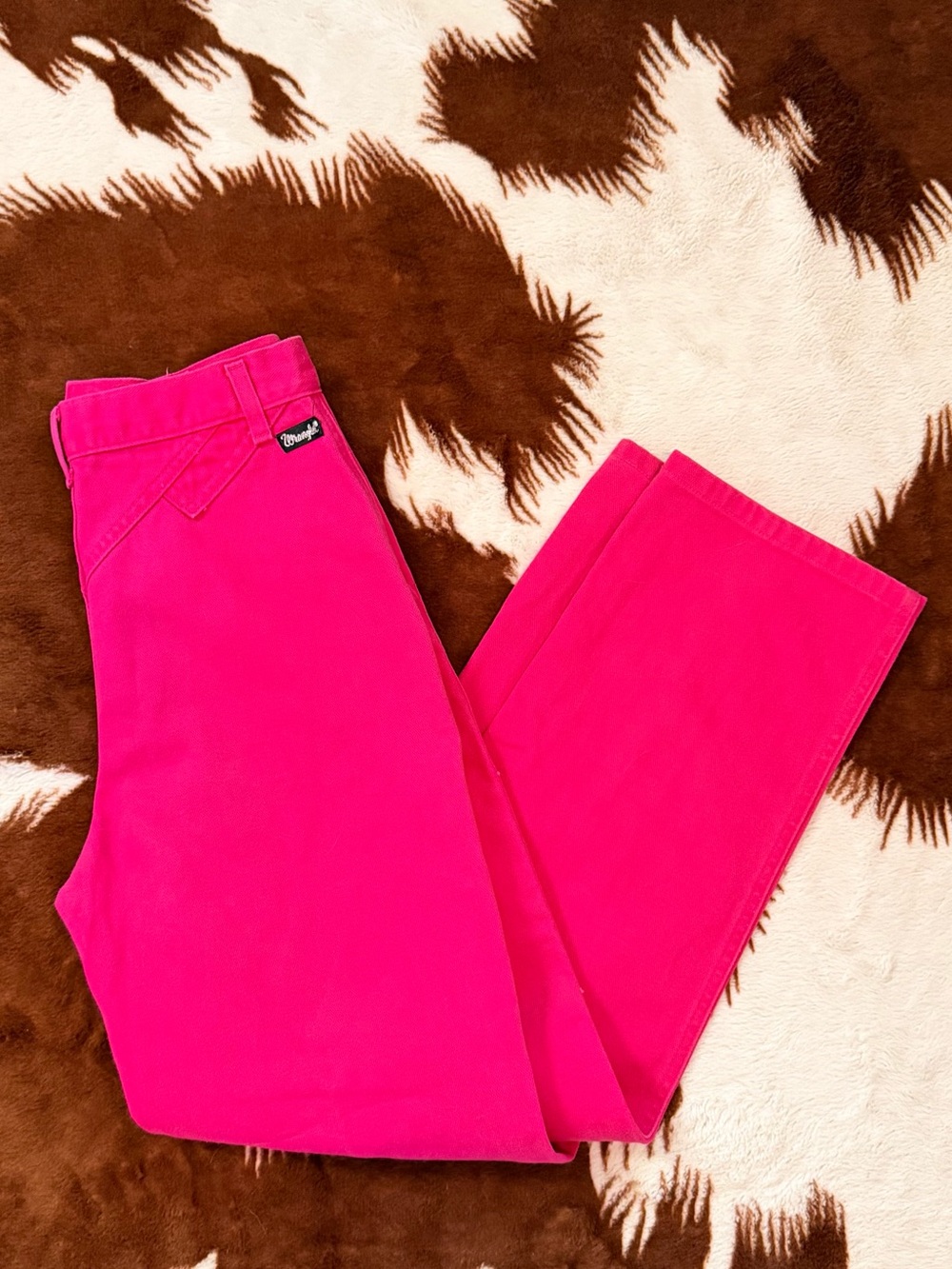 Vintage Bareback Wrangler Hot Pink Women's Straight-Leg Jeans